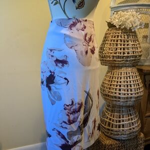 Cleo Elegant Floral Pencil Skirt